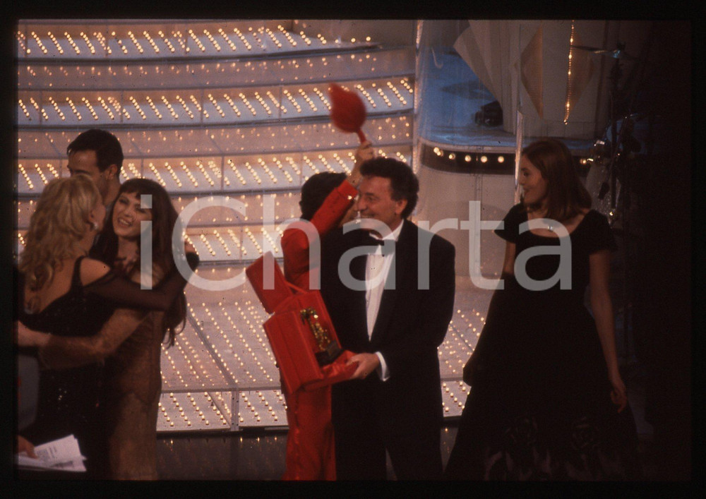 35mm vintage slide* 1997 FESTIVAL SANREMO - Piero CHIAMBRETTI e Valeria MARINI