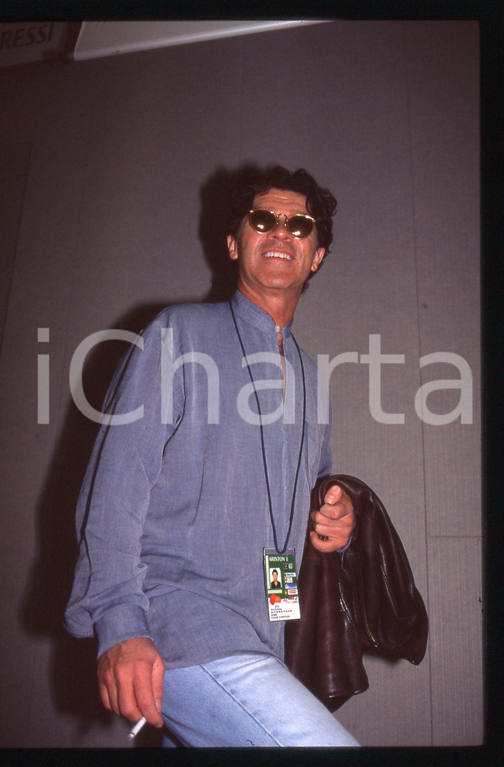 35mm vintage slide* 1995 FESTIVAL SANREMO - Robbie ROBERTSON