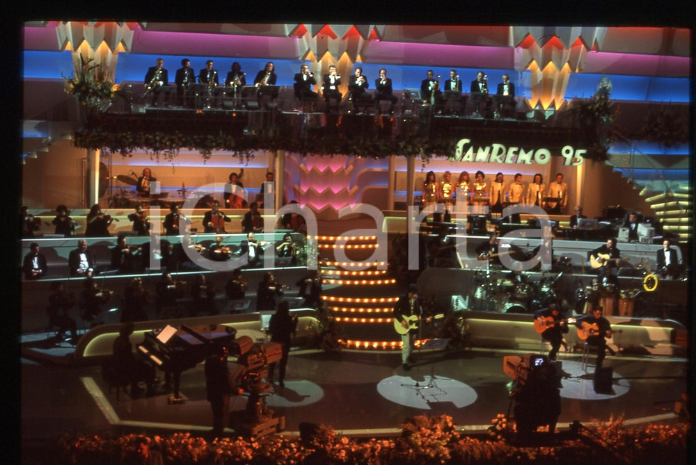 35mm vintage slide* 1995 FESTIVAL SANREMO - Toto CUTUGNO (2)