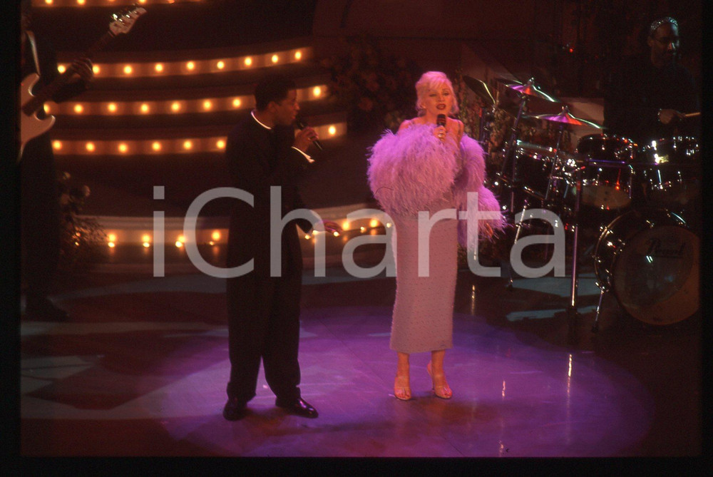 35mm vintage slide* 1995 FESTIVAL SANREMO - BABYFACE e MADONNA