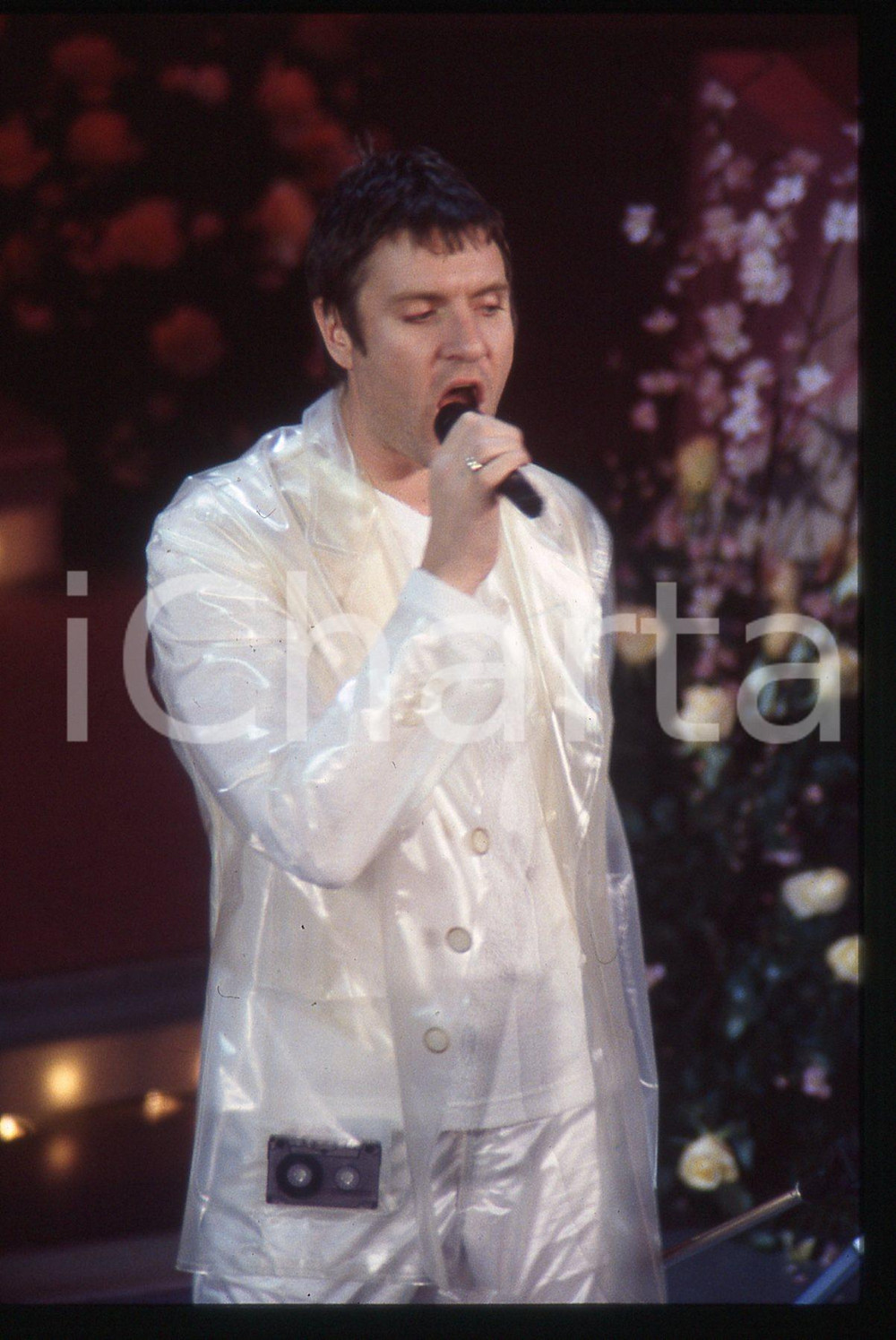 35mm vintage slide* 1995 FESTIVAL SANREMO - Simon LE BON dei DURAN DURAN