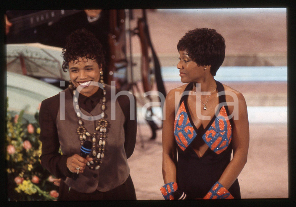 35mm vintage slide* 1994 FESTIVAL SANREMO Amii STEWART e Dee Dee BRIDGEWATER (2)