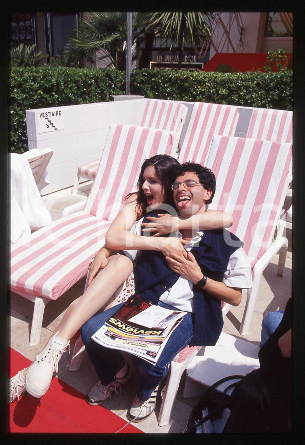 35mm vintage slide* 1994 FESTIVAL CANNES Alessandra DI SANZO Aurelio GRIMALDI 10