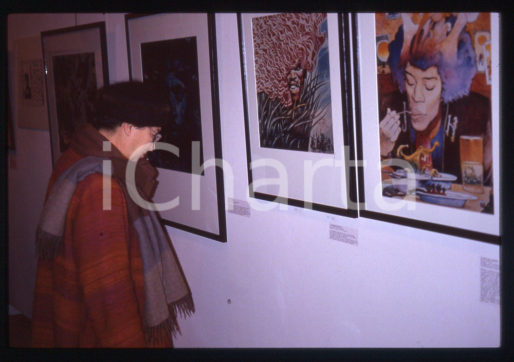 35mm vintage slide* 1992 MILANO - Jimi HENDRIX Exhibition (2)