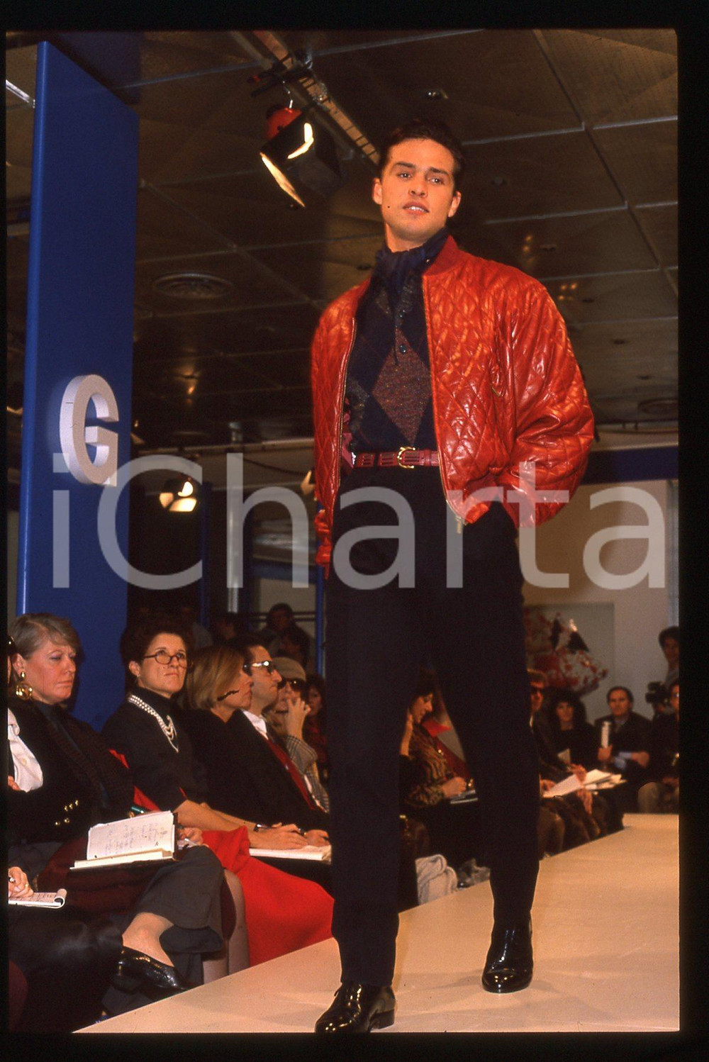 35mm vintage slide* 1989 MILANO - Sfilata Enrico COVERI Autunno-Inverno (10)