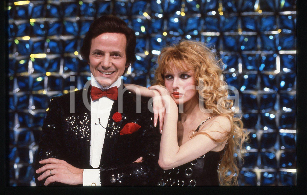 35mm vintage slide* 1984 RAI 2 IL TRAPPOLONE - Valletta ROSSELLA e Mago SILVAN 3