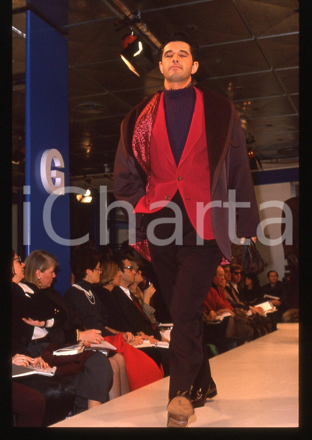 35mm vintage slide* 1989 MILANO - Sfilata Enrico COVERI Autunno-Inverno (6)