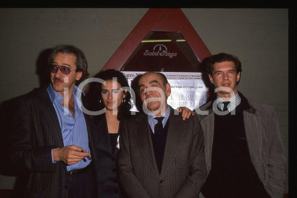 35mm vintage slide*1988 TRIESTE Mariano RIGILLO Vittorio CAPRIOLI Laura MARINONI