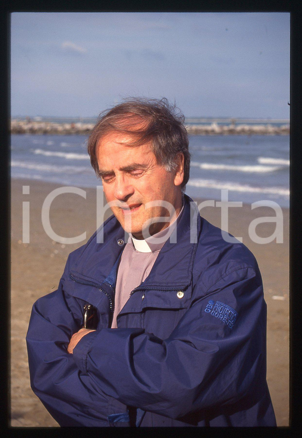35mm vintage slide* 1990 ca FESTIVAL VENEZIA - don Luigi DI LIEGRO (2)