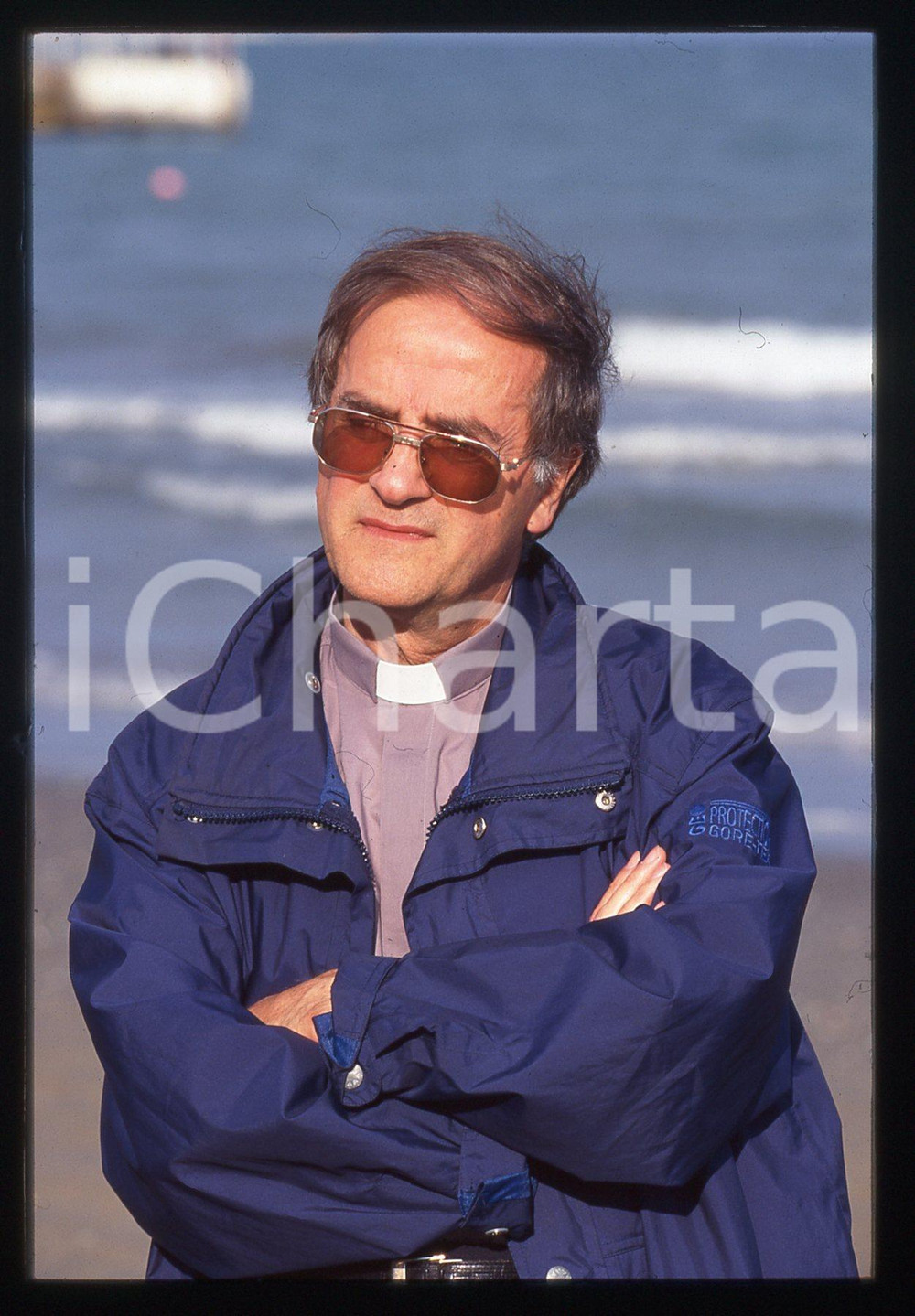 35mm vintage slide* 1990 ca FESTIVAL VENEZIA - don Luigi DI LIEGRO (20)