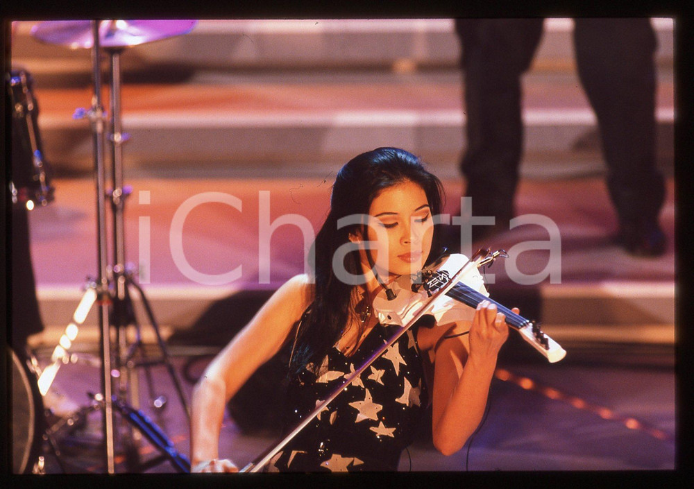 35mm vintage slide* 1996 FESTIVAL SANREMO - Vanessa MAE (14)