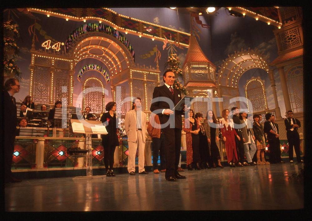 35mm vintage slide* 1994 FESTIVAL SANREMO - Pippo BAUDO (5)