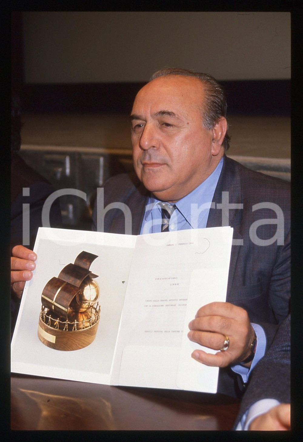 35mm vintage slide* 1988 FESTIVAL SANREMO - Rinaldo MAGNANI (5)