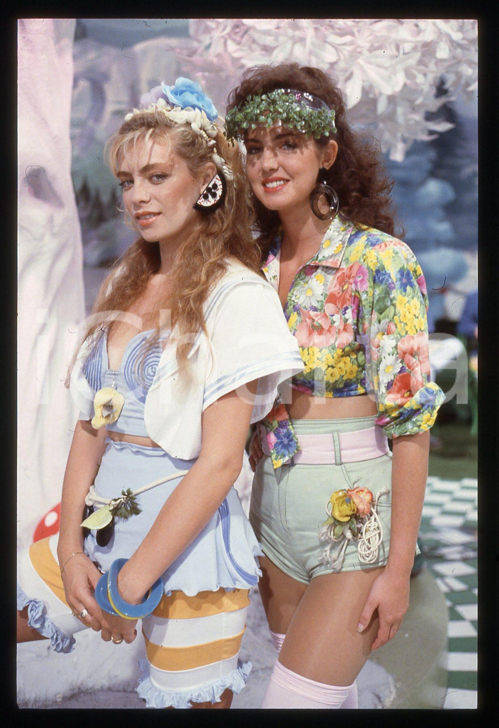 35mm vintage slide* 1990 ca COSTUME - Emanuela ENFI e Gabriella LUNGHI