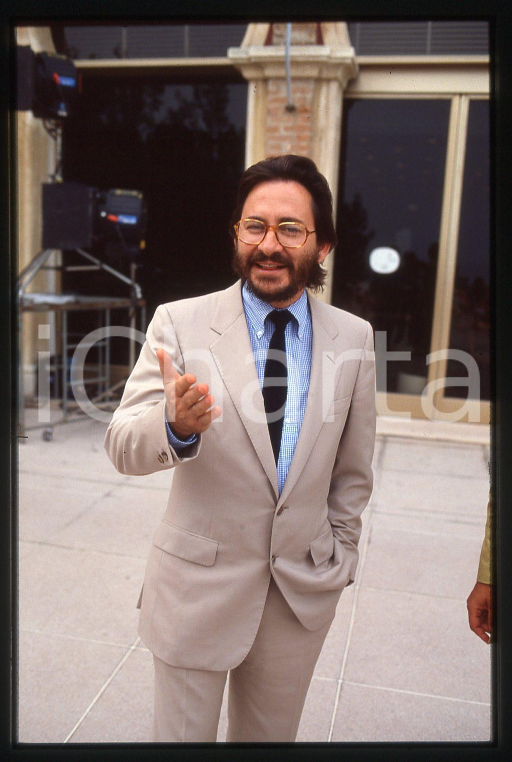 35mm vintage slide* 1980 ca FESTIVAL CANNES - Renzo ROSSELLINI (2)