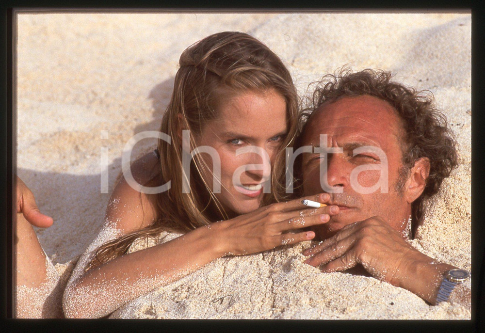 35mm vintage slide* 1987 GUADALUPA - Muriel DUBRULLE e Pierre RICHARD (5)