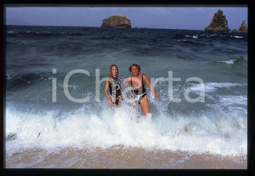 35mm vintage slide* 1987 GUADALUPA - Muriel DUBRULLE e Pierre RICHARD (2)