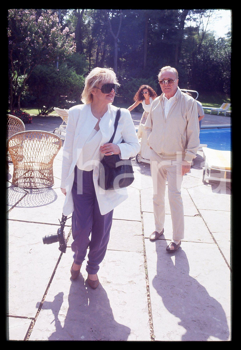 35mm vintage slide* 1992 FESTIVAL VENEZIA - Felicia FARR e Jack LEMMON (2)