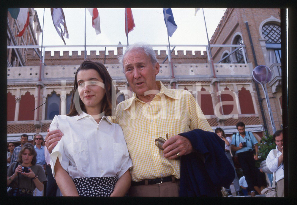 35mm vintage slide* 1988 FESTIVAL VENEZIA - Anthony QUAYLE e Sandrine DUMAS (8)