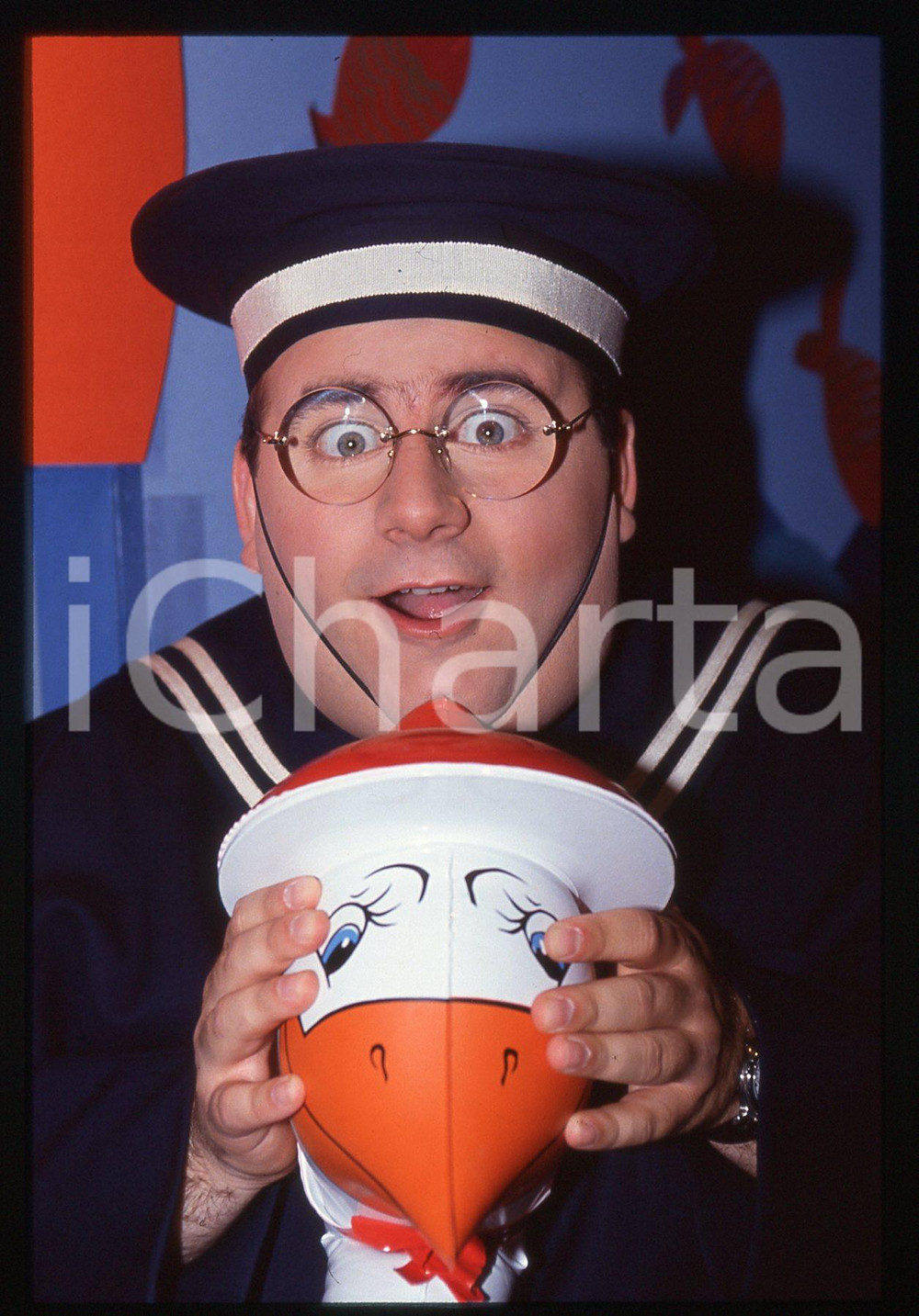 35mm vintage slide* 1992 CANALE 5 STRISCIA LA NOTIZIA - Gianni FANTONI (15)