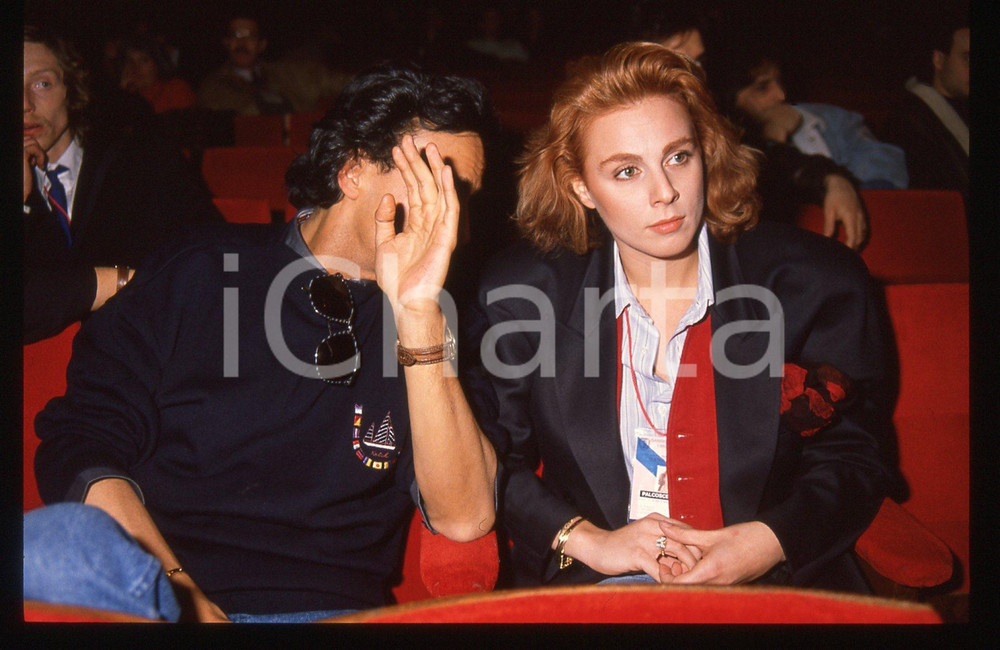 35mm vintage slide* 1989 FESTIVAL SANREMO - Stefania LA FAUCI e Gigi SABANI (9)