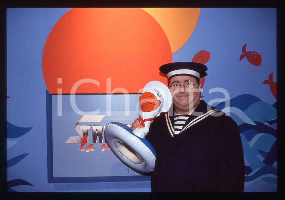 35mm vintage slide* 1992 CANALE 5 STRISCIA LA NOTIZIA - Gianni FANTONI (13)