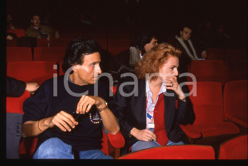 35mm vintage slide* 1989 FESTIVAL SANREMO - Stefania LA FAUCI e Gigi SABANI (5)