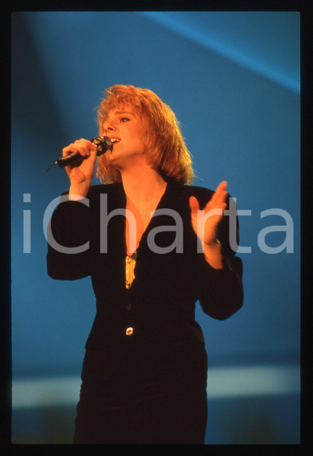 35mm vintage slide* 1988 FESTIVAL SANREMO - Stefania LA FAUCI (2)
