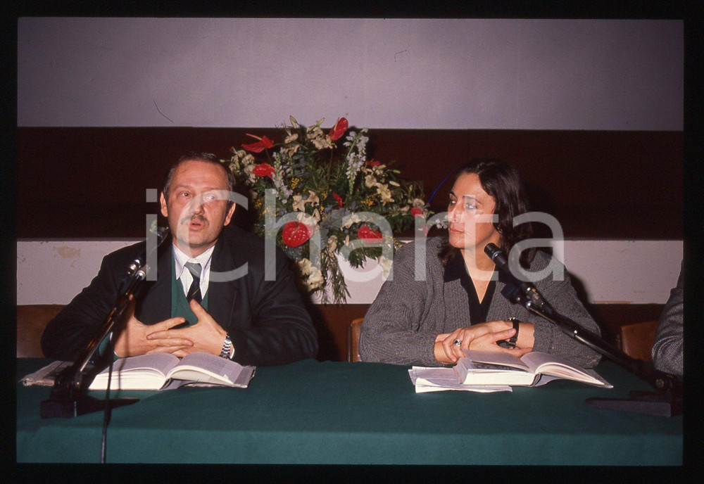 35mm vintage slide* 1990ca CATTOLICA MYSTFEST Irene BIGNARDI Gian Piero BRUNETTA