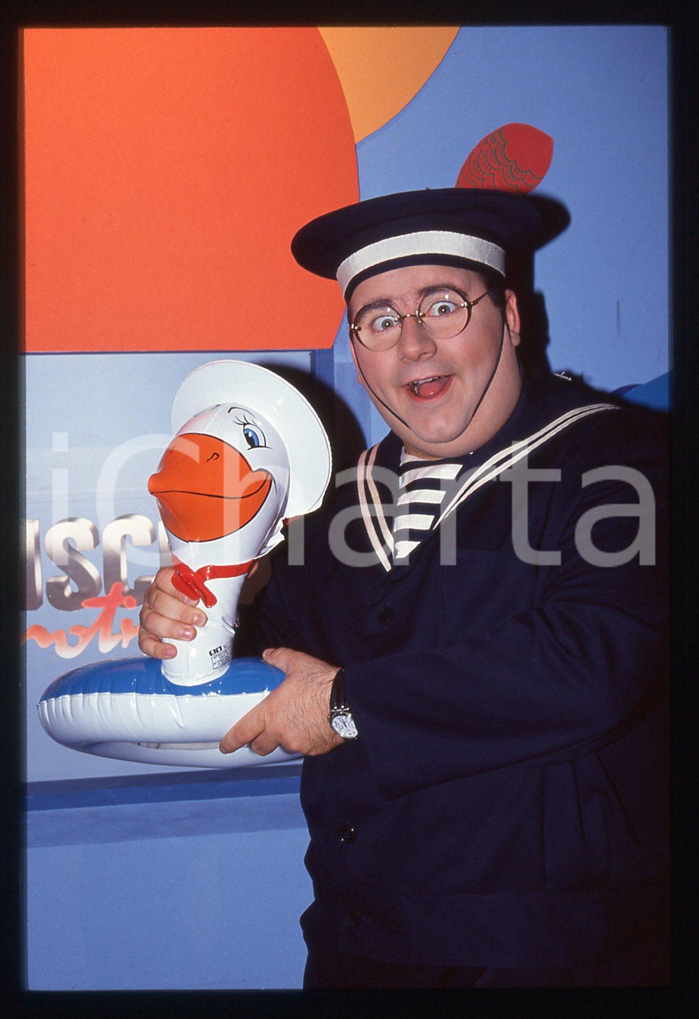 35mm vintage slide* 1992 CANALE 5 STRISCIA LA NOTIZIA - Gianni FANTONI (18)