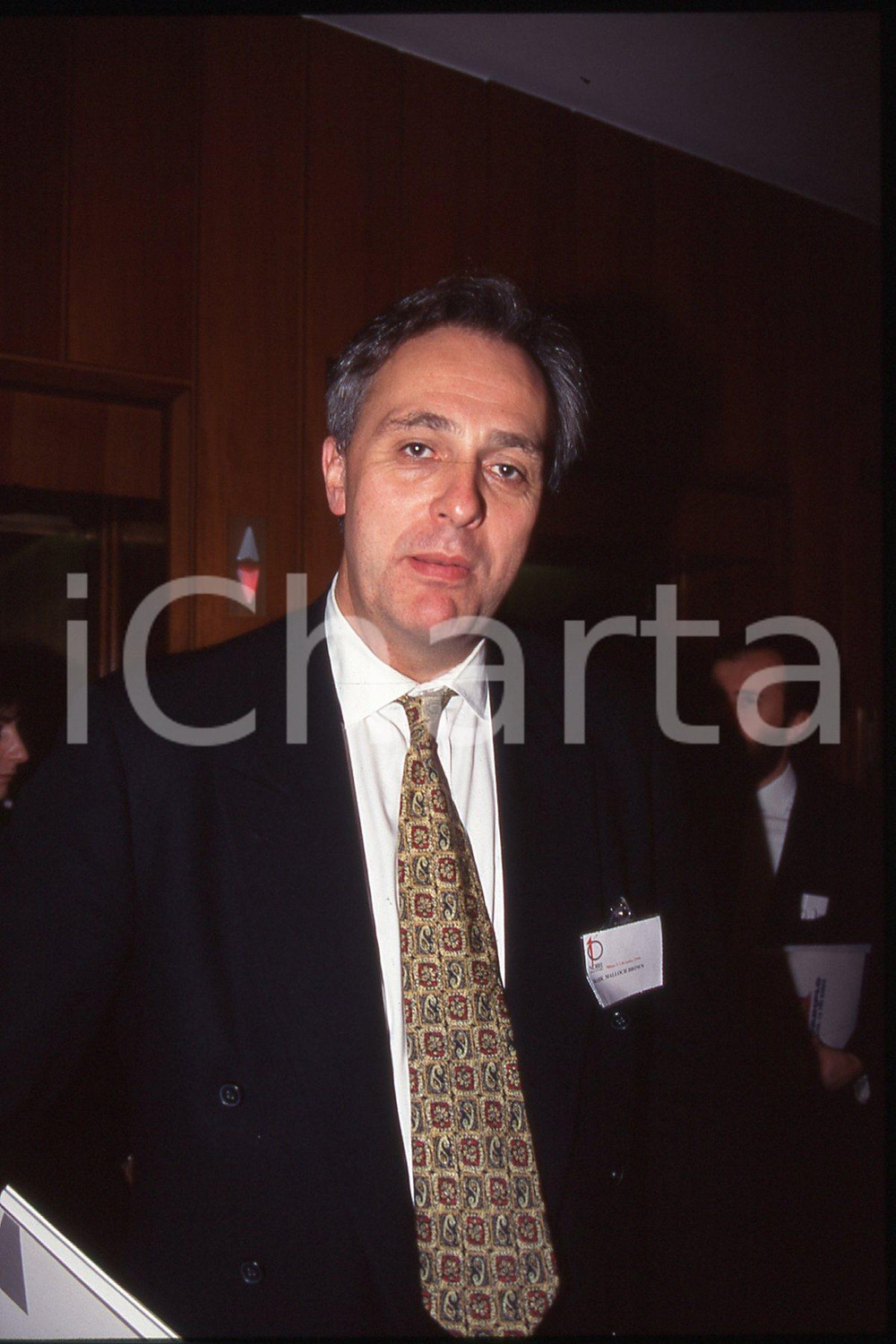 35mm vintage slide* 1994 ca POLITICS Diplomat & consultant Mark Malloch BROWN 14