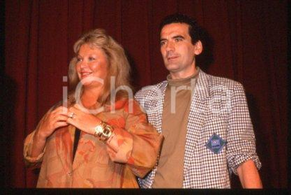 35mm vintage slide* 1989 CANNES Film Festival Marina VLADY & Massimo TROISI (33)