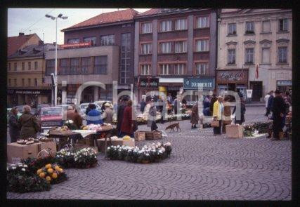 35mm vintage slide* 1990 ca CZECHOSLOVAKIA the street of KLATOVY (7)