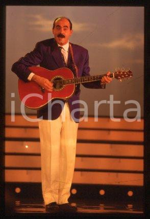 35mm vintage slide* 1990 ca TV Italian cabaret artist musician Stefano NOSEI (7)