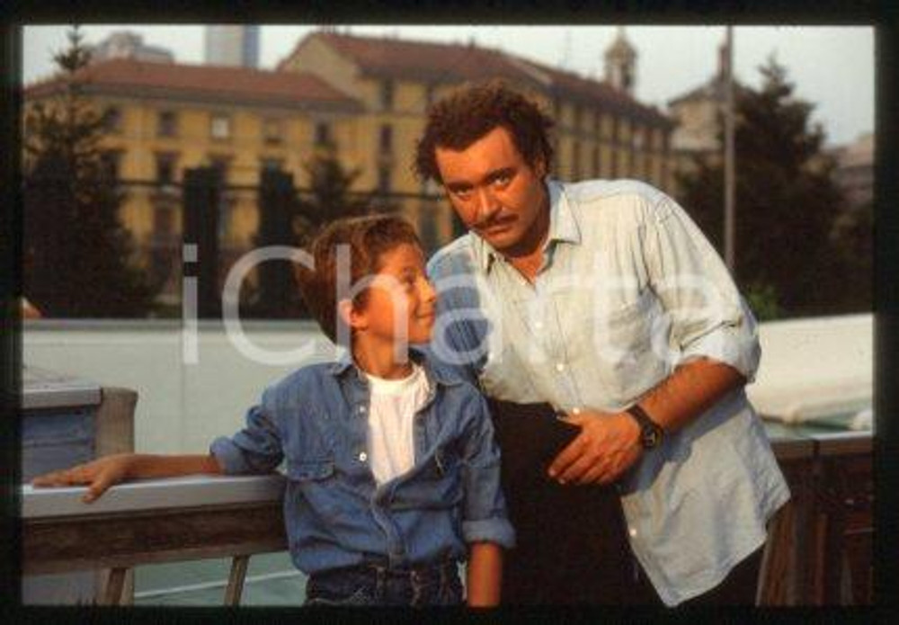 35mm vintage slide* 1991 COMMISSARIO CORSO Sergio TERENGHI & Diego ABATANTUONO 7