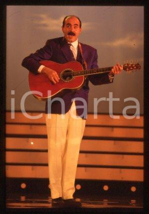 35mm vintage slide* 1990 ca TV Italian cabaret artist musician Stefano NOSEI (8)