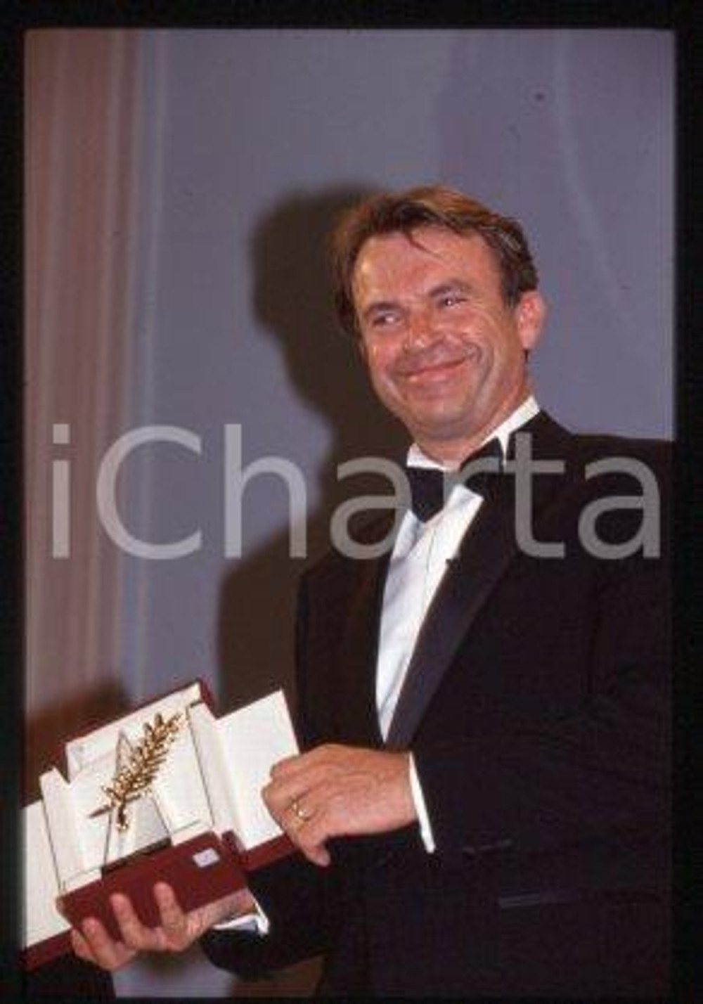 35mm vintage slide* 1993 CANNES Film Festival New Zealand actor Sam NEILL (1)
