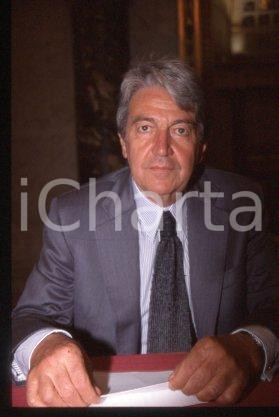 35mm vintage slide* 1990 ca ITALY Portrait of politician Massimo TEODORI (16)