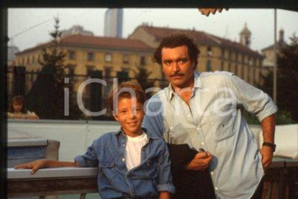 35mm vintage slide* 1991 COMMISSARIO CORSO Sergio TERENGHI & Diego ABATANTUONO 8