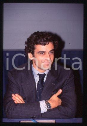 Francesco IACONO MILANO Conferenza stampa Ritratto 1995  *35 mm vintage slide 12