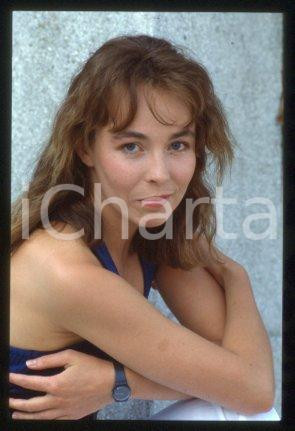 Emmanuelle CHAULET FRANCE French actress Portrait 1987 * 35 mm vintage slide 25