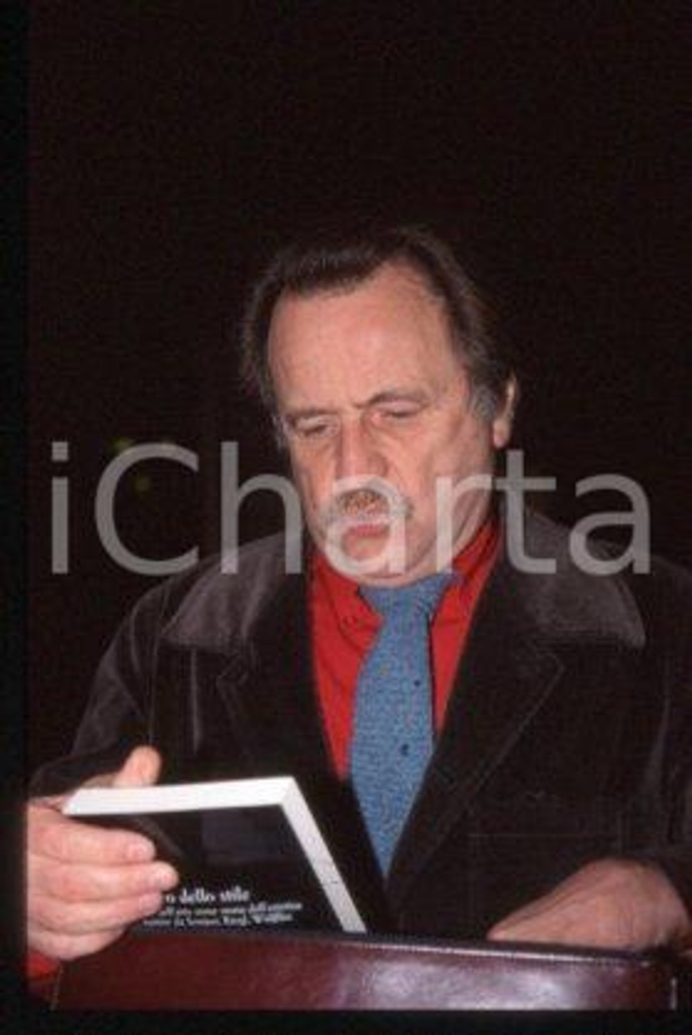 35mm vintage slide* 1999 ca FRANCE Portrait of writer journalist Régis DEBRAY 15