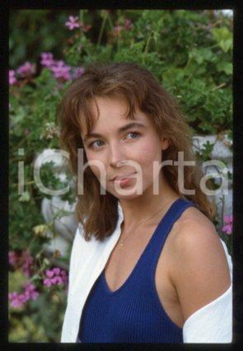 Emmanuelle CHAULET FRANCE French actress Portrait 1987 * 35 mm vintage slide 29