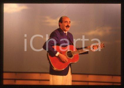 35mm vintage slide* 1990 ca TV Italian cabaret artist musician Stefano NOSEI (3)