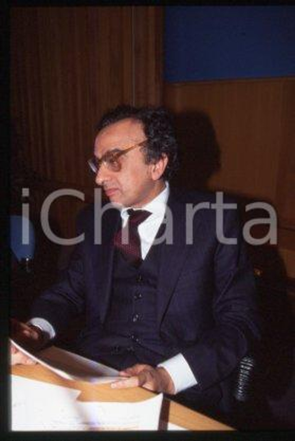 Alberto CLO' - ITALY Portrait of an economist 1995 ca * 35 mm vintage slide 9