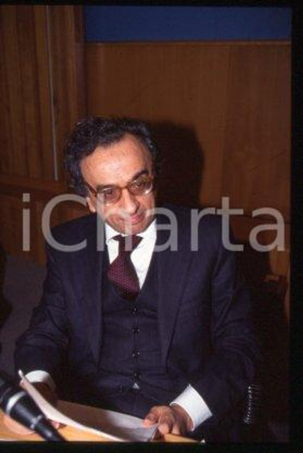 Alberto CLO' - ITALY Portrait of an economist 1995 ca * 35 mm vintage slide 3