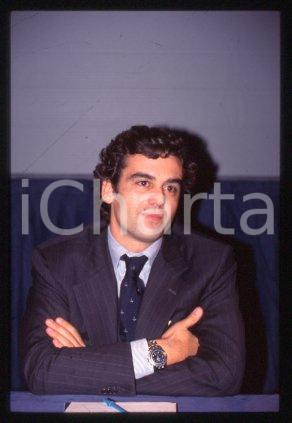 Francesco IACONO MILANO Conferenza stampa Ritratto 1995  *35 mm vintage slide 4