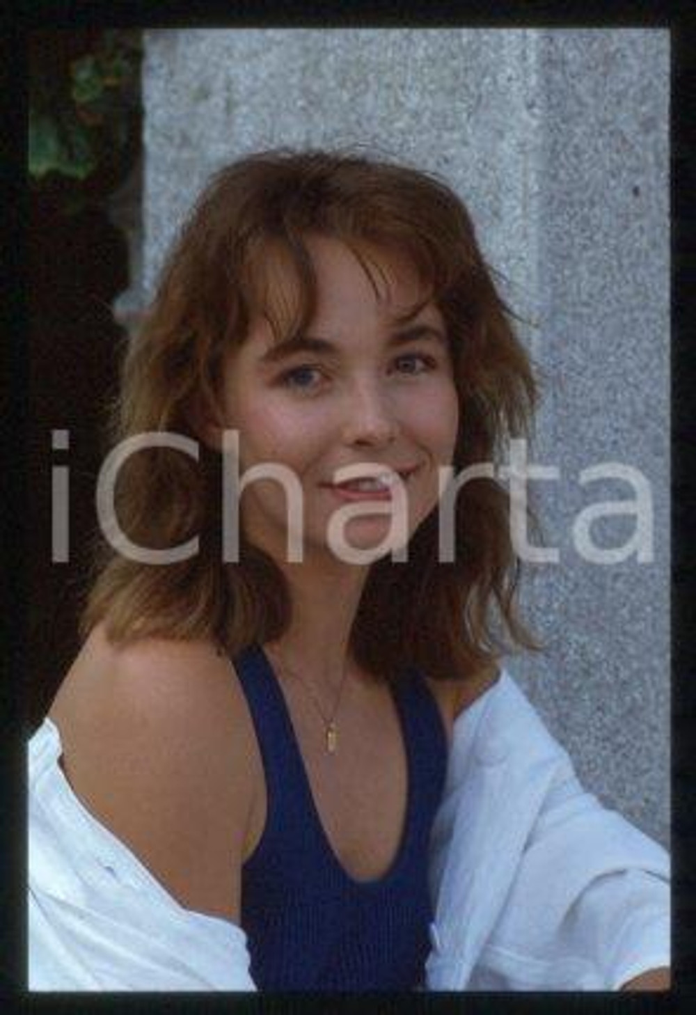 Emmanuelle CHAULET FRANCE French actress Portrait 1987 * 35 mm vintage slide 10