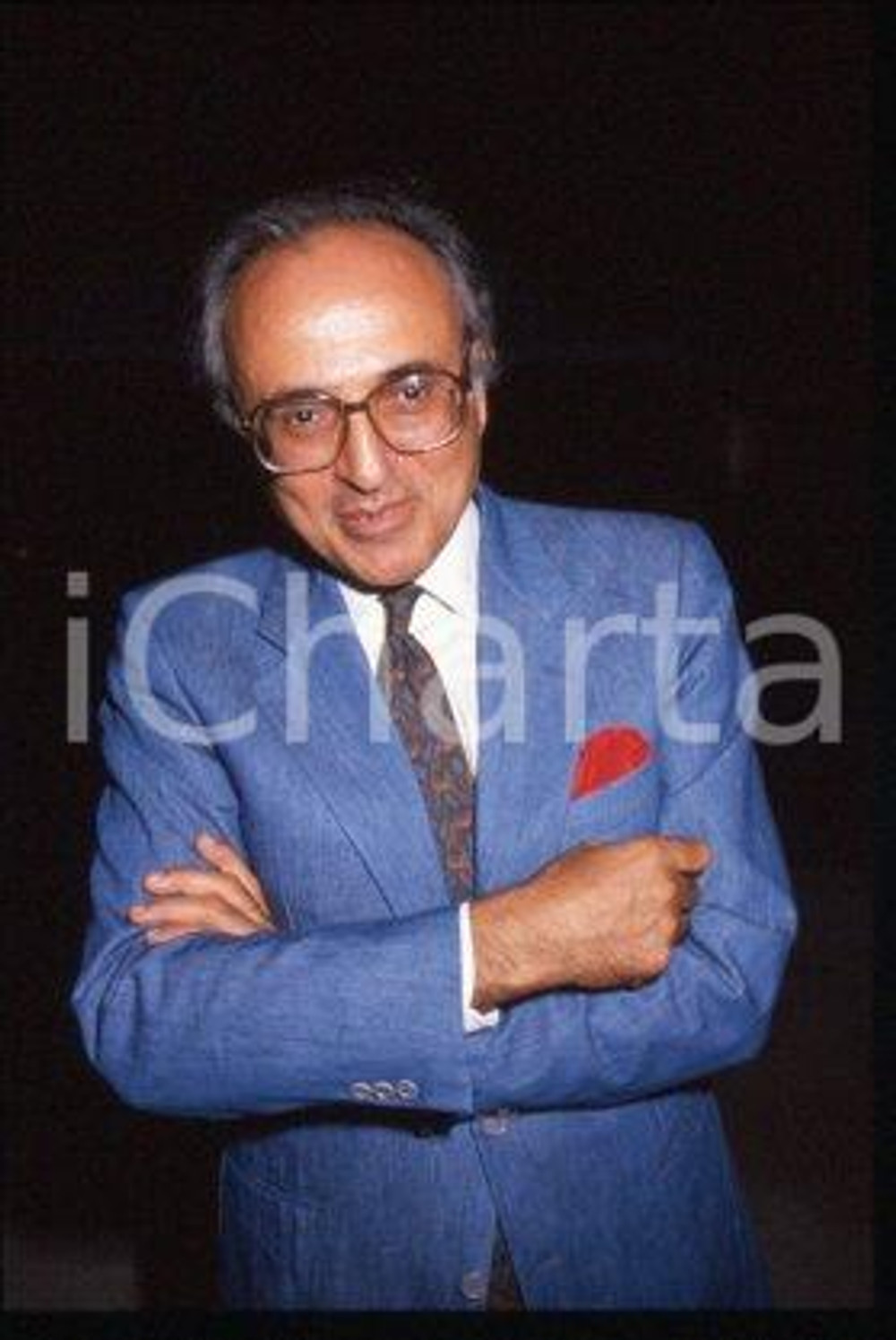Lucio VILLARI - ITALY Portrait of a historian 1990 ca * 35 mm vintage slide 1