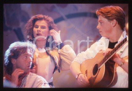 ONE 2 MANY - MILAN Norwegian-Swedish band on a stage 1989 *35mm vintage slide 10